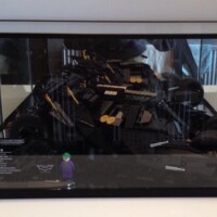 LEGO 76023 The Tumbler. Mirrored back and base, with black edging.